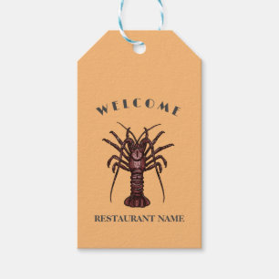 Étiquettes-cadeau Accueil de fruits de mer modernes Lobster Restaura