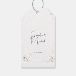 Étiquettes-cadeau Accueil minimaliste Mariage moderne