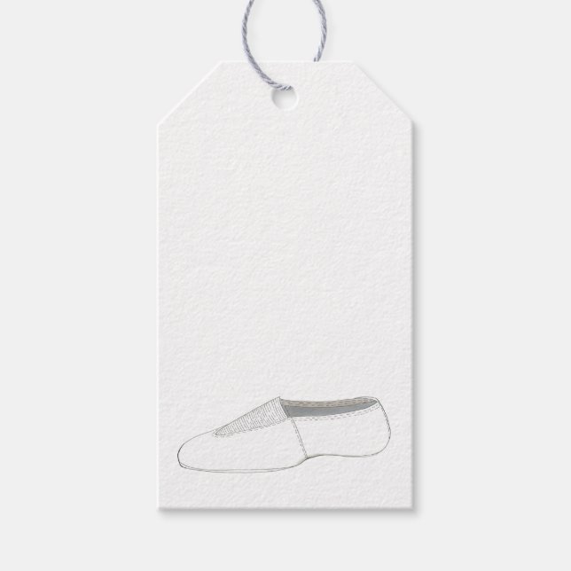 Étiquettes-cadeau Acro acroatics Gymnaste Dance Chaussure Anniversai (Devant)