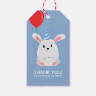 Étiquettes-cadeau Adorable Lapin Lapin Anniversaire de enfant Party