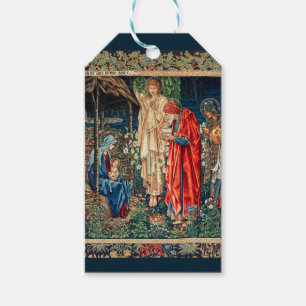 Étiquettes-cadeau ADORATION DE MAGI Morris, Burne-Jones