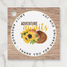 Adventure Attend le Baby shower rustique des tourn