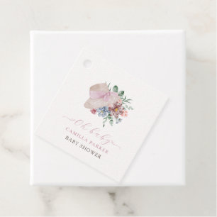 Étiquettes Cadeau Affiche de bienvenue Baby shower Casquette Spring