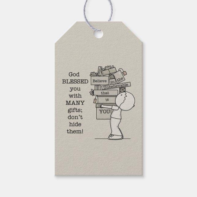 Étiquettes-cadeau Afficher vos cadeaux (Devant)