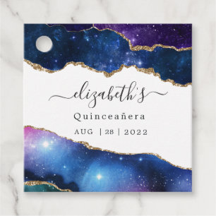 Étiquettes Cadeau Agate de galaxie