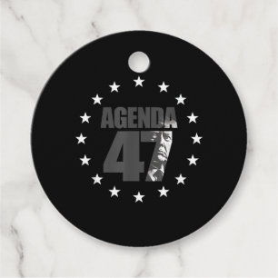 Étiquettes Cadeau Agenda 47 Campagne patriotique de réélection de Tr