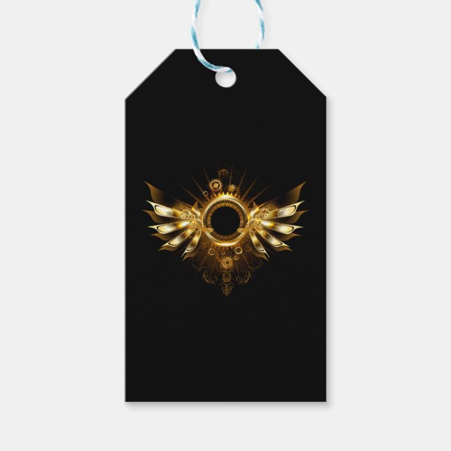Étiquettes-cadeau Ailes de Steampunk (Devant)