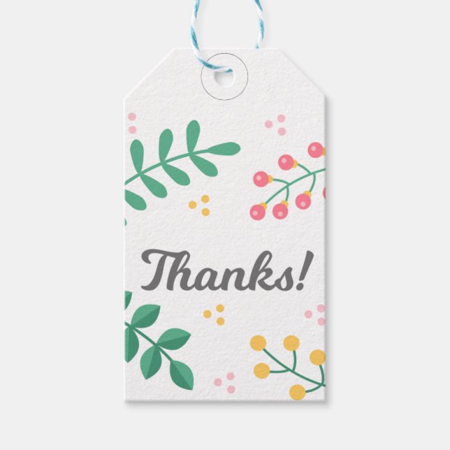 Étiquettes-cadeau Ajouter une touche d'élégance avec Merci personnal (Devant)