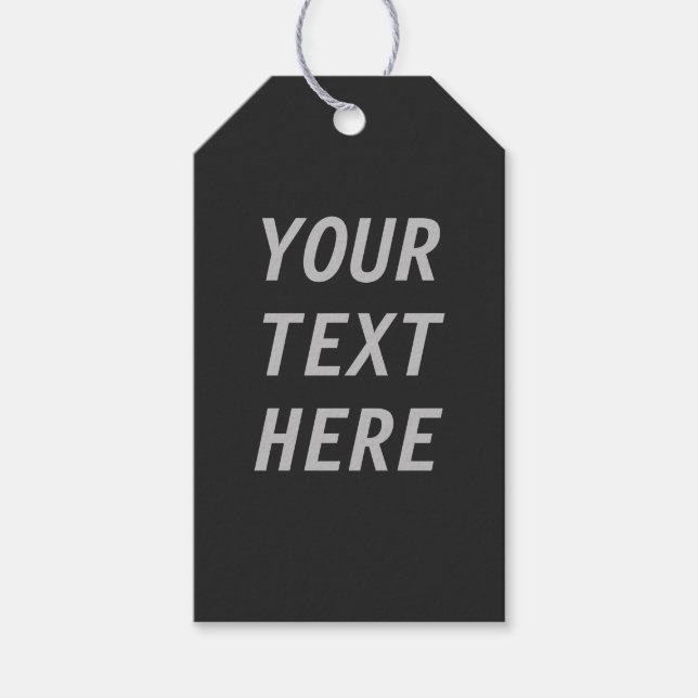 Étiquettes-cadeau Ajouter votre propre texte (Devant)