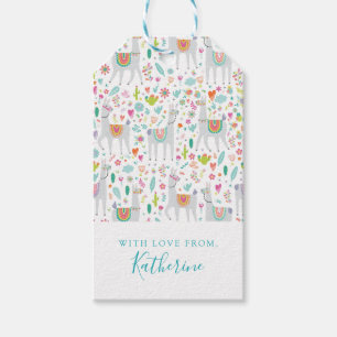 Étiquettes-cadeau Ajoutez votre motif en pastel mignon nommé de
