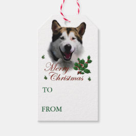 Étiquettes-cadeau Alaskan Malamute Noël Tags cadeaux