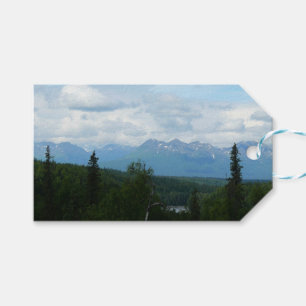 Étiquettes-cadeau Alaskan Mountain Range Photographie panoramique