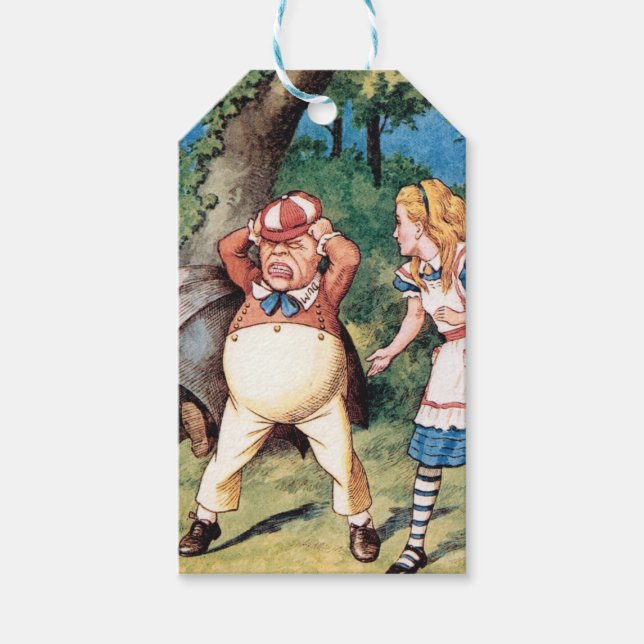 Étiquettes-cadeau Alice au pays des merveilles (Devant)