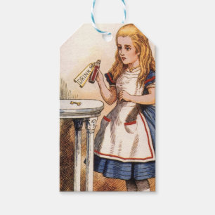 Étiquettes-cadeau Alice au pays des merveilles, Buvez-moi une boutei