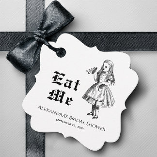 Étiquettes Cadeau Alice au pays des merveilles Mangez-Moi Enterremen