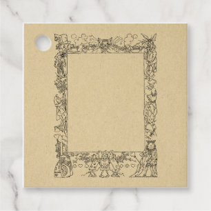 Étiquettes Cadeau Alice personnalisable dans Wonderland Cadre Art Vi