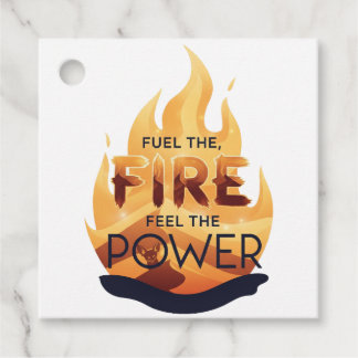 Étiquettes Cadeau Alimenter le feu sentir l'arbre de motivation de l