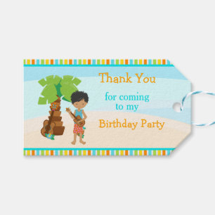 Étiquettes-cadeau Aloha African American Boy