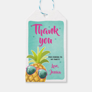 Étiquettes-cadeau Aloha merci tags Tropical Ananas Luau