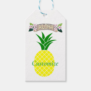 Étiquettes-cadeau Aloha Tonnerre de l'Ananas_Cove