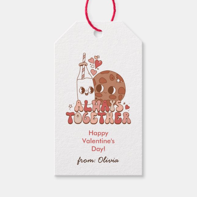 Étiquettes-cadeau Always Together - Retro Super Valentine's Day (Devant)