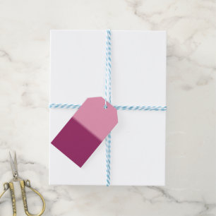 Étiquettes-cadeau Amaranth rose et Amaranth