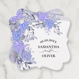 Étiquettes Cadeau Ambiance botanique romantique Mariage Favoriser le