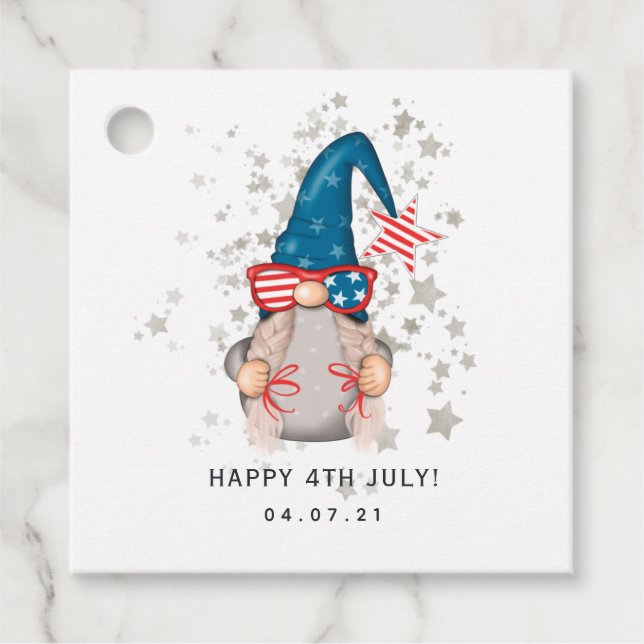 Étiquettes Cadeau American Gnome (Devant)