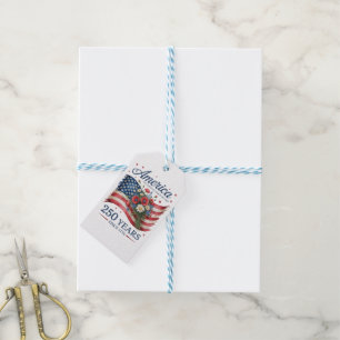 Étiquettes-cadeau Amérique 250 Ans de Liberté 1776 2026