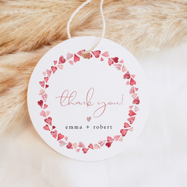 Étiquettes Cadeau AMORE Petit Ami Baby shower Saint Valentin (Créateur téléchargé)