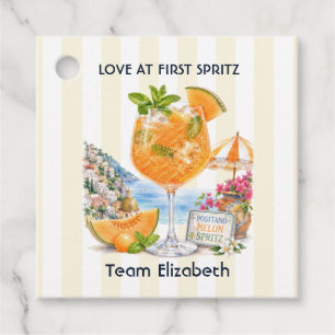 Étiquettes Cadeau Amour au premier Spritz Positano Melon Spritz Bach