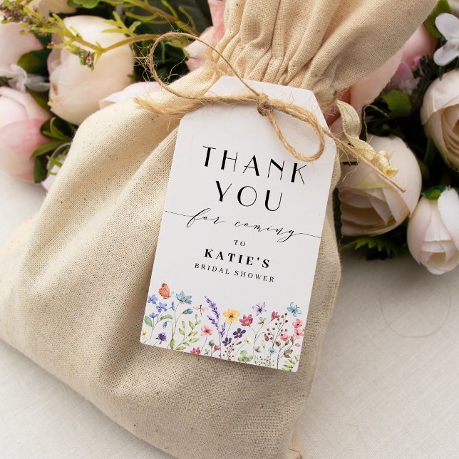 Étiquettes-cadeau Amour en Fleur Printemps Été Fête des mariées flor (Créateur téléchargé)