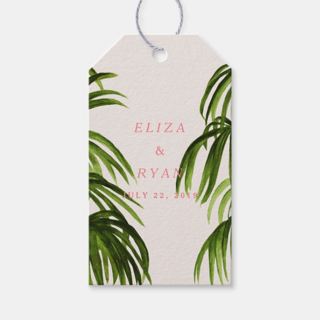 Étiquettes-cadeau Amour tropical / Balise (Devant)