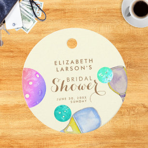 Étiquettes Cadeau Amoureux de sport Aquarelle Mariage sur le thème d