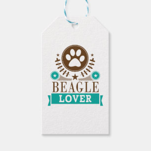 Étiquettes-cadeau Amoureux des chiens beagle
