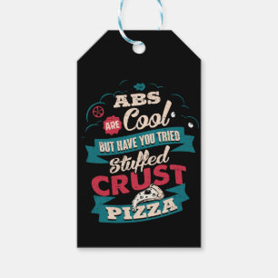 Étiquettes-cadeau Amusant Humour d'entraînement, Abs vs Pizza, Gross