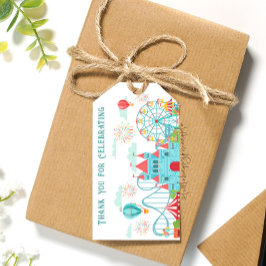 Étiquettes-cadeau Amusement Park Anniversaire