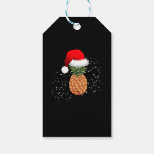 Étiquettes-cadeau Ananas de Noël avec Noël Chapeau Noël Noël