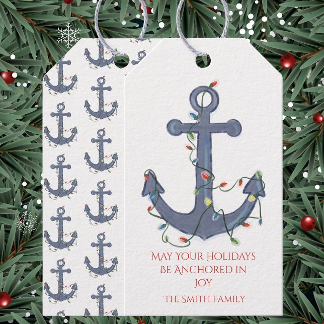 Étiquettes-cadeau Anchor Christmas Card (Créateur téléchargé)