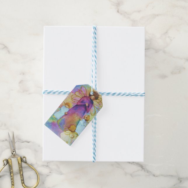 ÉTIQUETTES-CADEAU ANGELS LOURDS (Avec de laficelle)