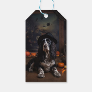 Étiquettes-cadeau Anglais Cocker Espagnol Citrouille Halloween effra