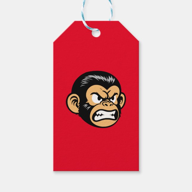 Étiquettes-cadeau Angry Ape (Devant)
