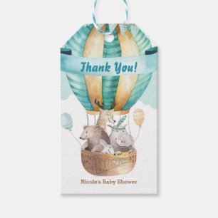 Étiquettes-cadeau Animal Adventure Aquarelle Boho Baby shower Favori