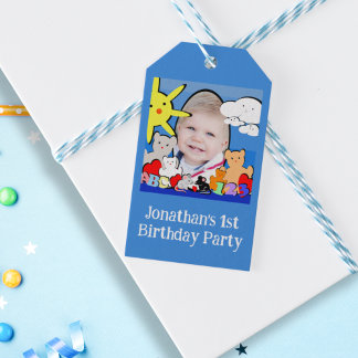Étiquettes-cadeau Animaux adorables personnalisés Anniversaire Merci