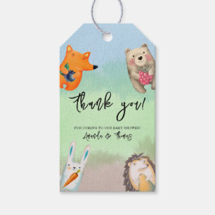 Étiquettes-cadeau Animaux de la forêt - Cadeau de baby shower