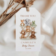 Animaux Mignons et Baby Shower à Carreaux