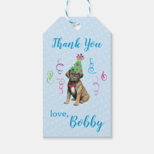 Étiquettes-cadeau Anniversaire Cane Corso Merci Tags cadeaux