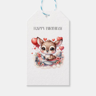 Étiquettes-cadeau Anniversaire de Deer Pilot
