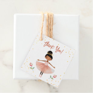 Étiquettes Cadeau Anniversaire de enfant Ballerina Ballet Rose