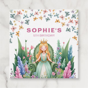 Étiquettes Cadeau Anniversaire de la princesse de Forêt enchantée